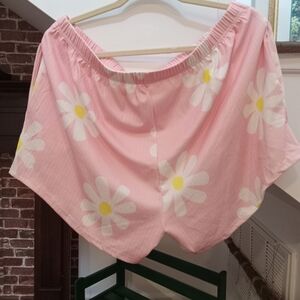 Pink Floral Women's Athletic Shorts